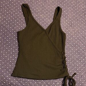 Women's Ribbed black Top